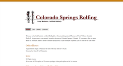 Desktop Screenshot of coloradospringsrolf.com